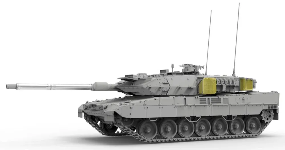 Border Model Leopard 2A7V with Workable Track & Metal gun 1/35